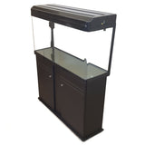 Fish Tank with Cabinet and LED Lighting Black or White - 4 sizes